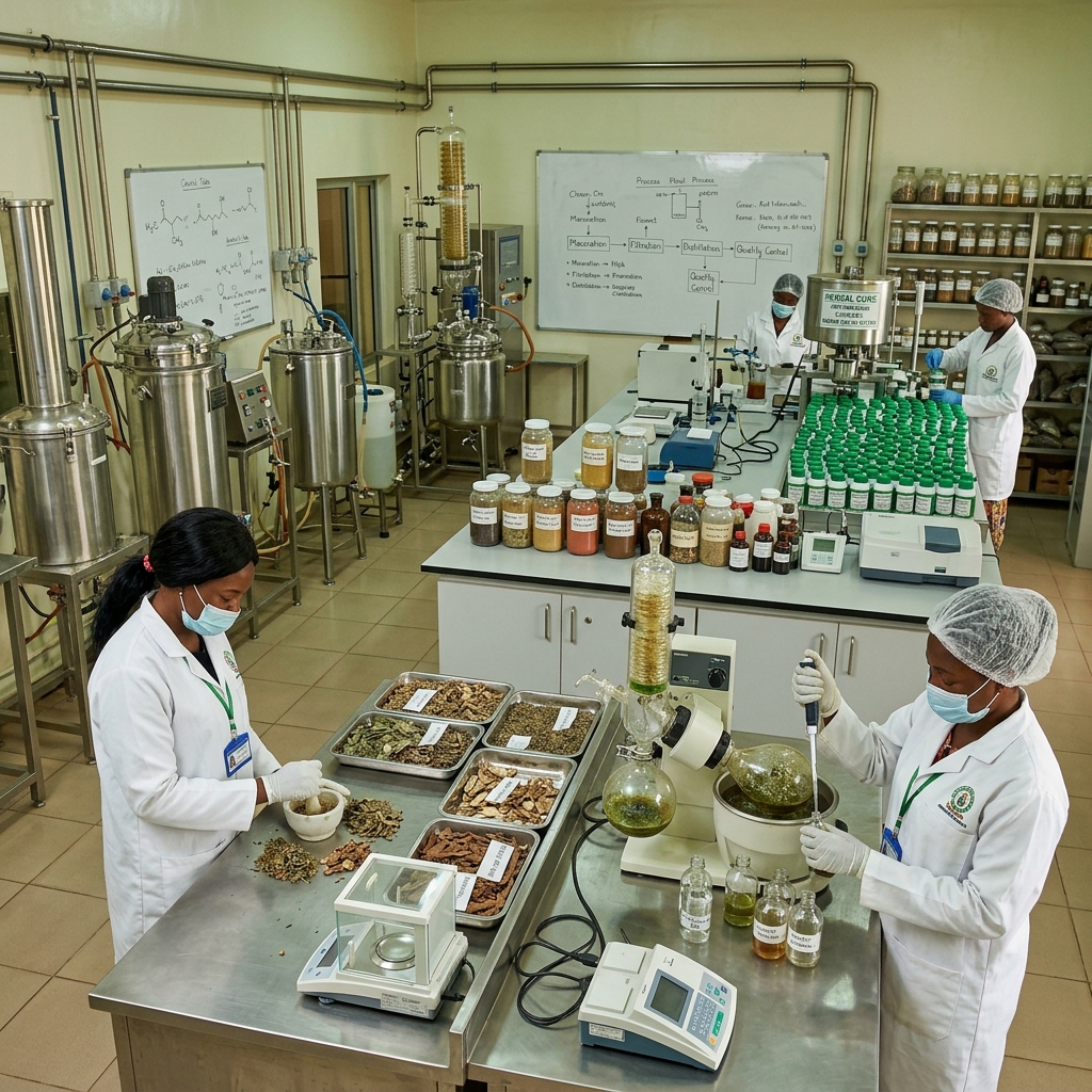 Herbal medicine manufacturing laboratory