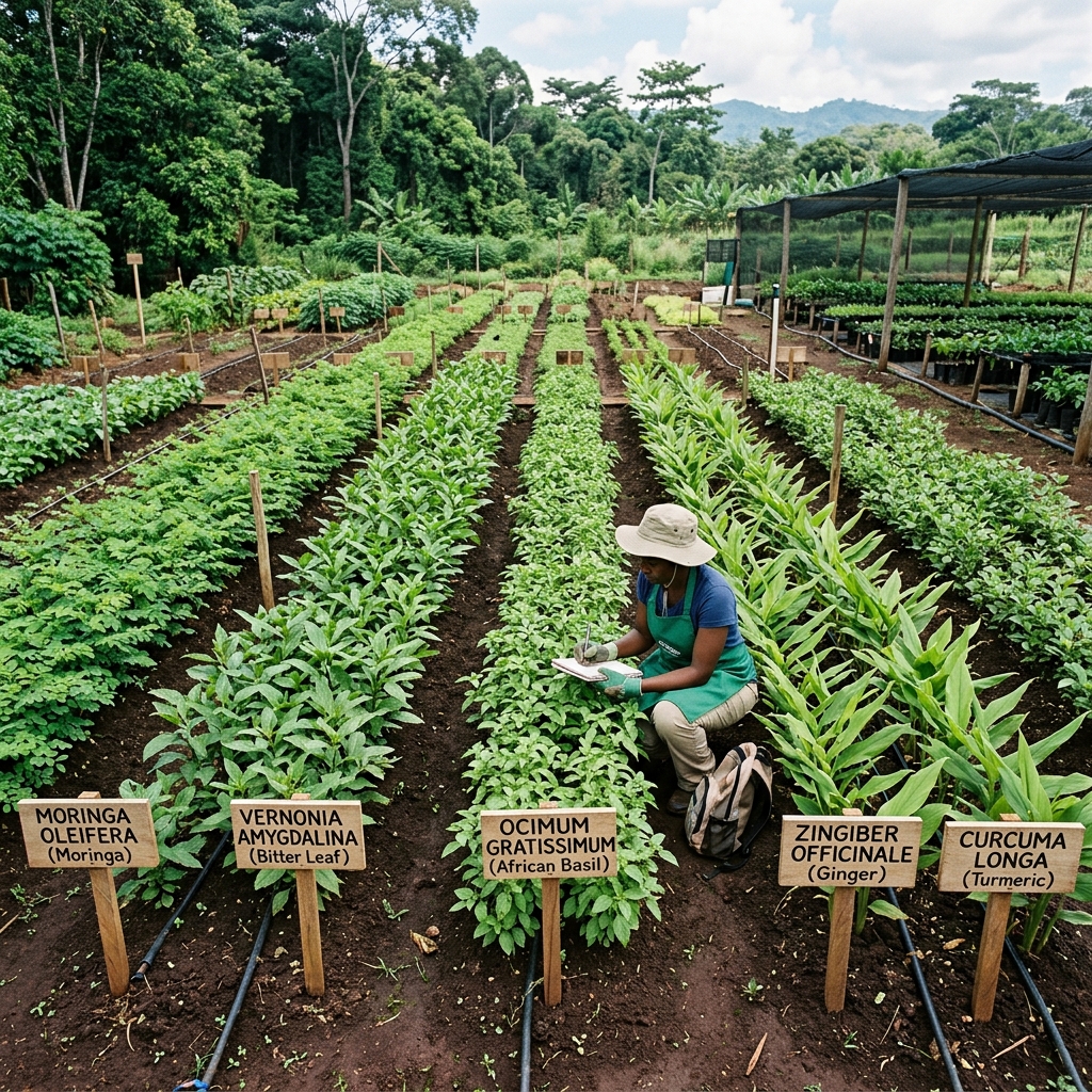 Medicinal plants research field